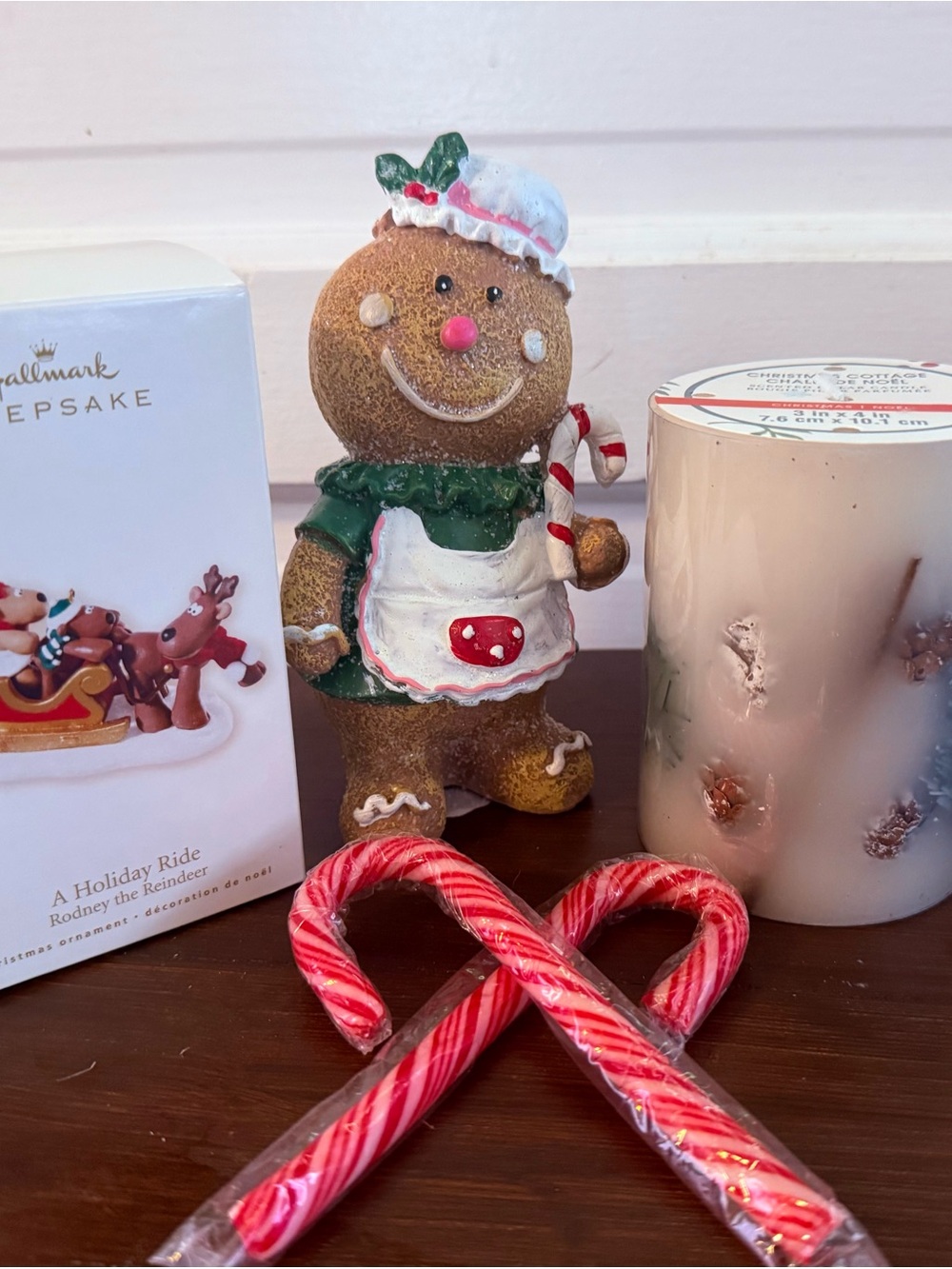 *Christmas Bundle* 🎄Gingerbread Figurine, Scented Candle and Ornament * NWT